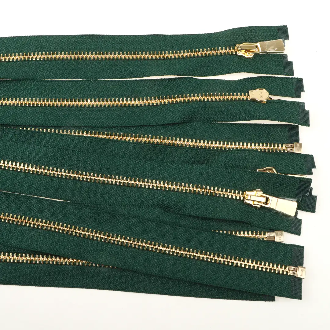 Green Open Metal Zippers Zipper for Overcoat buy garments accessories in bulk from China wholesaler at wholesale price free worldwide shipping Alibaba