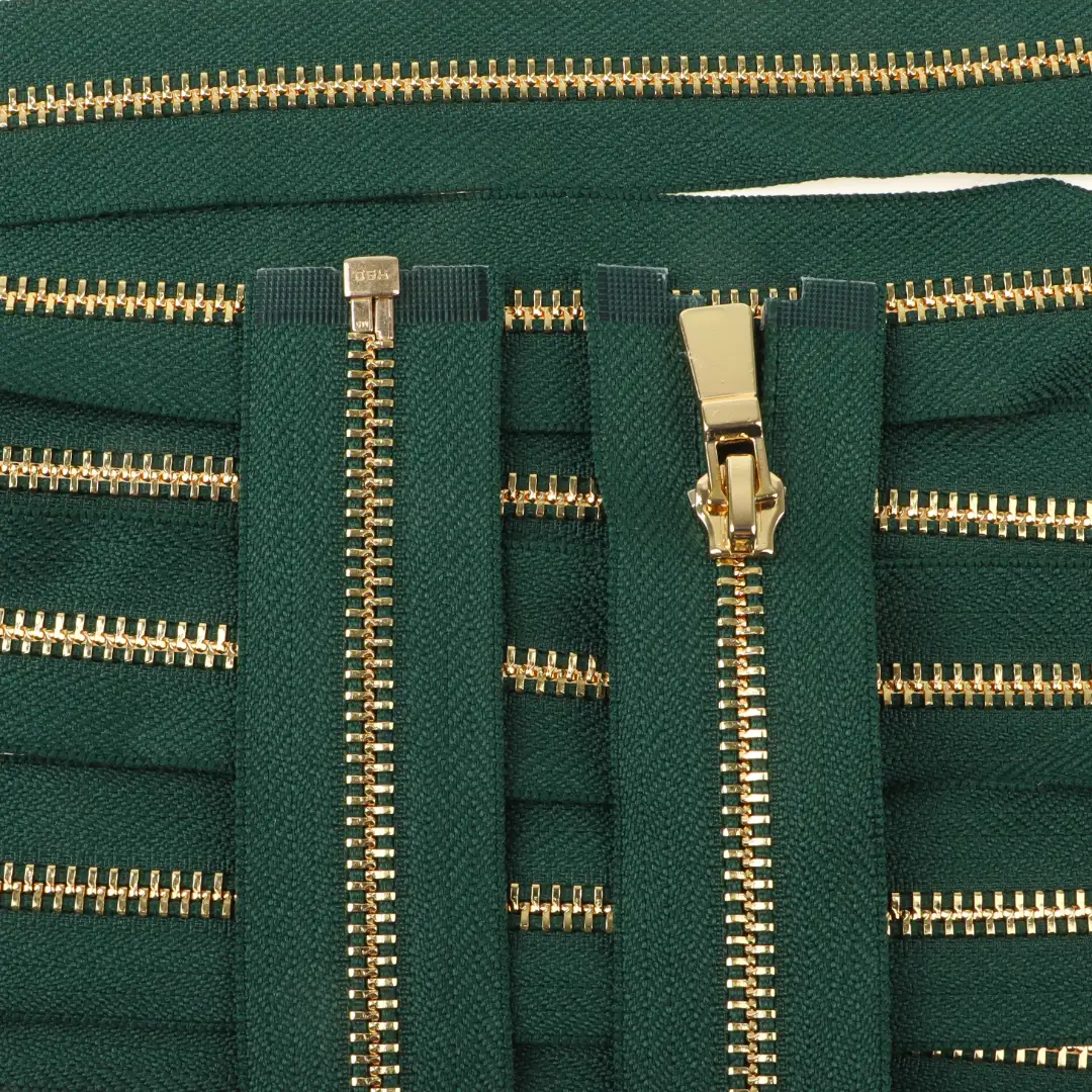 Green Open Metal Zippers Zipper for Overcoat buy garments accessories in bulk from China wholesaler at wholesale price free worldwide shipping Alibaba