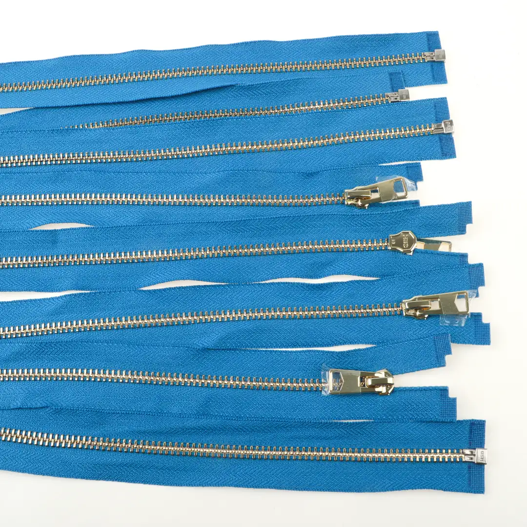 Blue Open Metal Zippers Zipper for Overcoat buy garments accessories in bulk from China wholesaler at wholesale price free worldwide shipping Alibaba