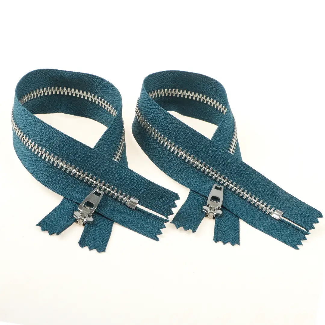 Blue Close Metal Zippers Zipper for Overcoat buy garments accessories in bulk from China wholesaler at wholesale price free worldwide shipping Alibaba