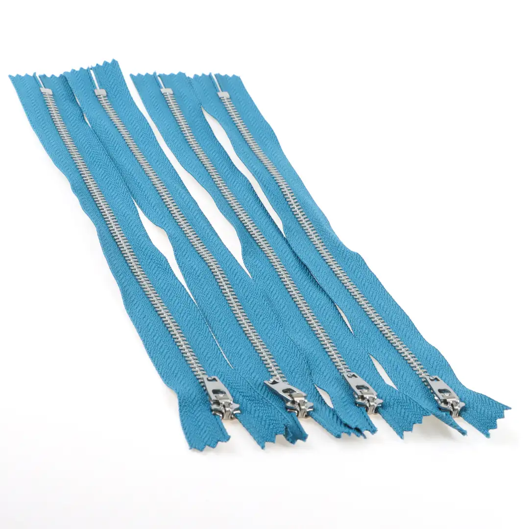 Blue Close Metal Zippers Zipper for Overcoat buy garments accessories in bulk from China wholesaler at wholesale price free worldwide shipping Alibaba