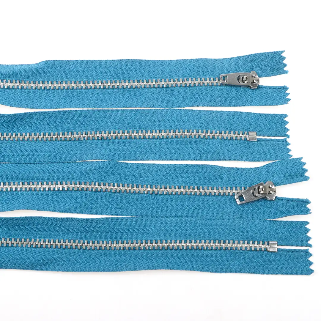 Blue Close Metal Zippers Zipper for Overcoat buy garments accessories in bulk from China wholesaler at wholesale price free worldwide shipping Alibaba