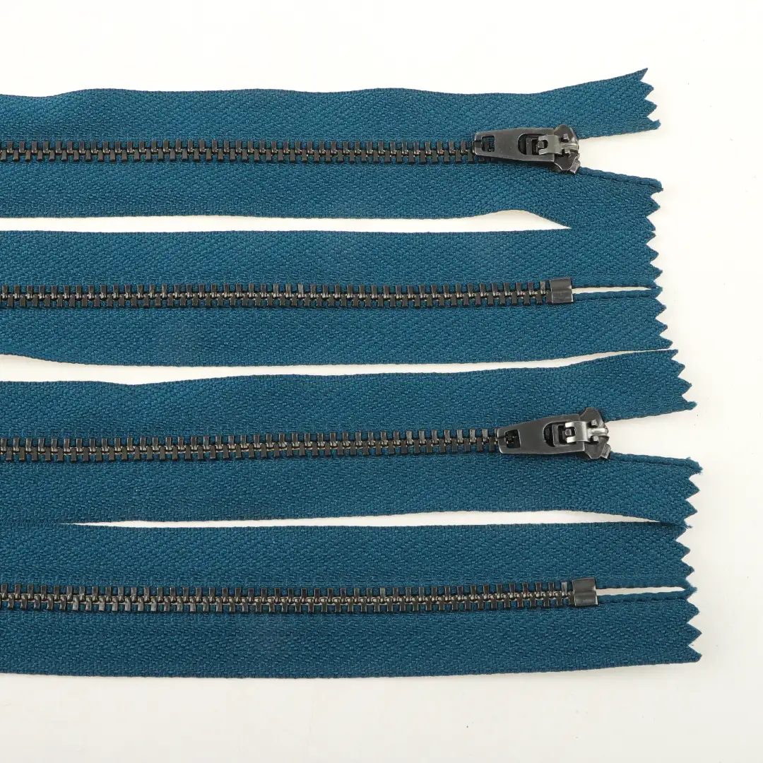 Blue Close Metal Zippers Zipper for Overcoat buy garments accessories in bulk from China wholesaler at wholesale price free worldwide shipping Alibaba