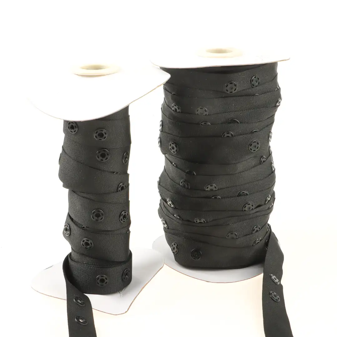 Black  Polyester Elastic / Tape for Jump suit buy garments accessories in bulk from China wholesaler at wholesale price free worldwide shipping Alibaba