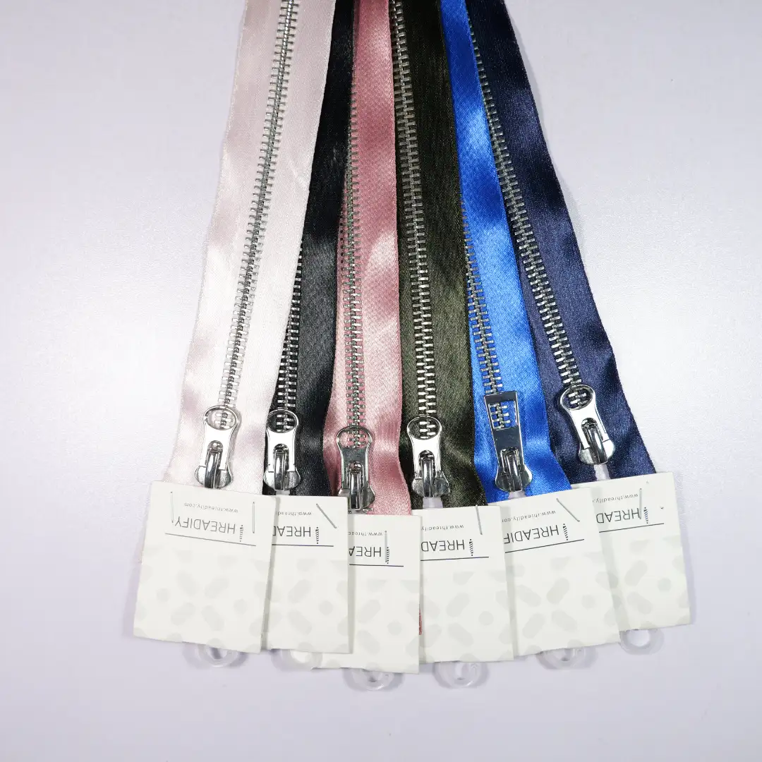 Pink Open Metal Zippers Zipper for Interlining buy garments accessories in bulk from China wholesaler at wholesale price free worldwide shipping Alibaba