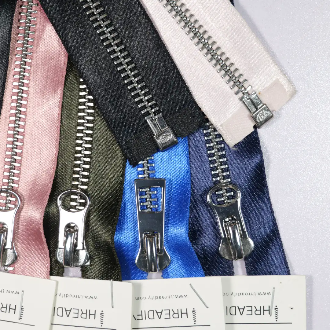 Pink Open Metal Zippers Zipper for Interlining buy garments accessories in bulk from China wholesaler at wholesale price free worldwide shipping Alibaba