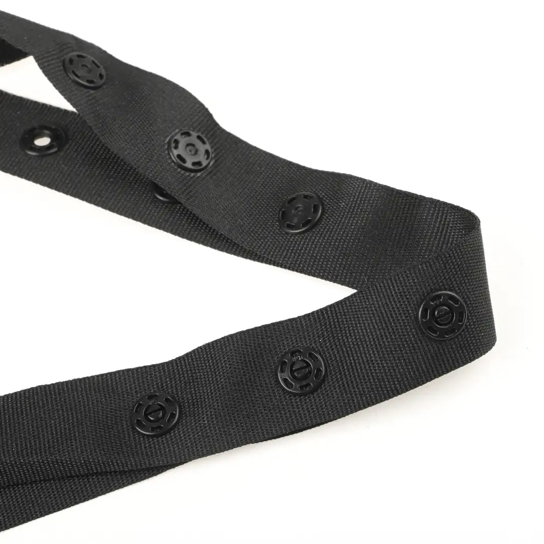 Black  Polyester Elastic / Tape for Jump suit buy garments accessories in bulk from China wholesaler at wholesale price free worldwide shipping Alibaba