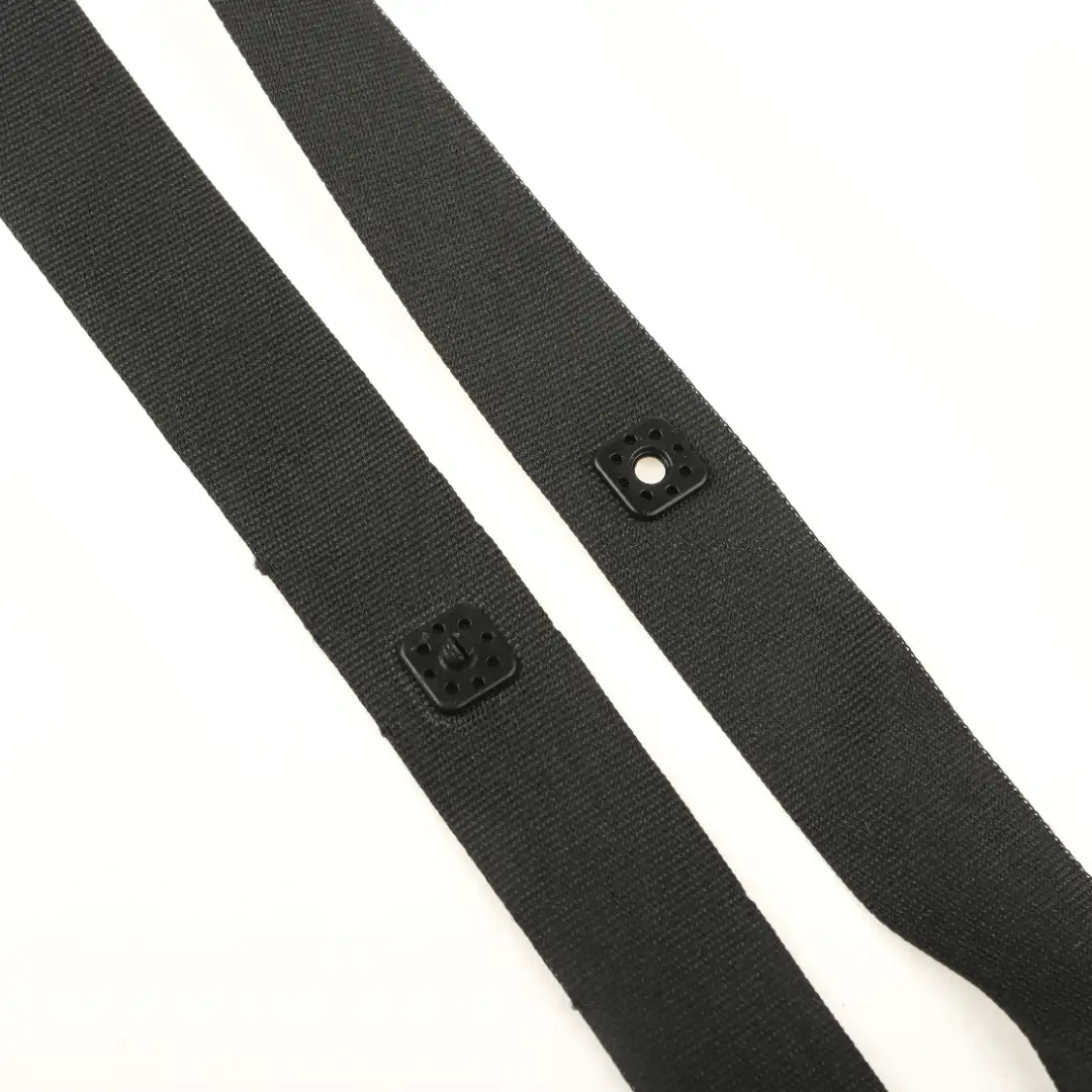Black  Polyester Elastic / Tape for Jump suit buy garments accessories in bulk from China wholesaler at wholesale price free worldwide shipping Alibaba