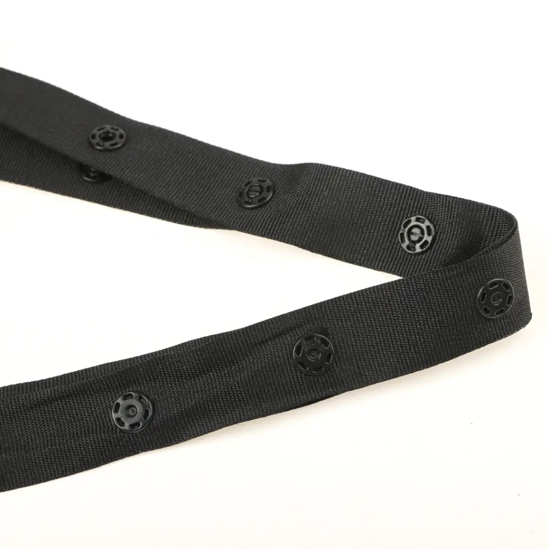 Black  Polyester Elastic / Tape for Jump suit buy garments accessories in bulk from China wholesaler at wholesale price free worldwide shipping Alibaba