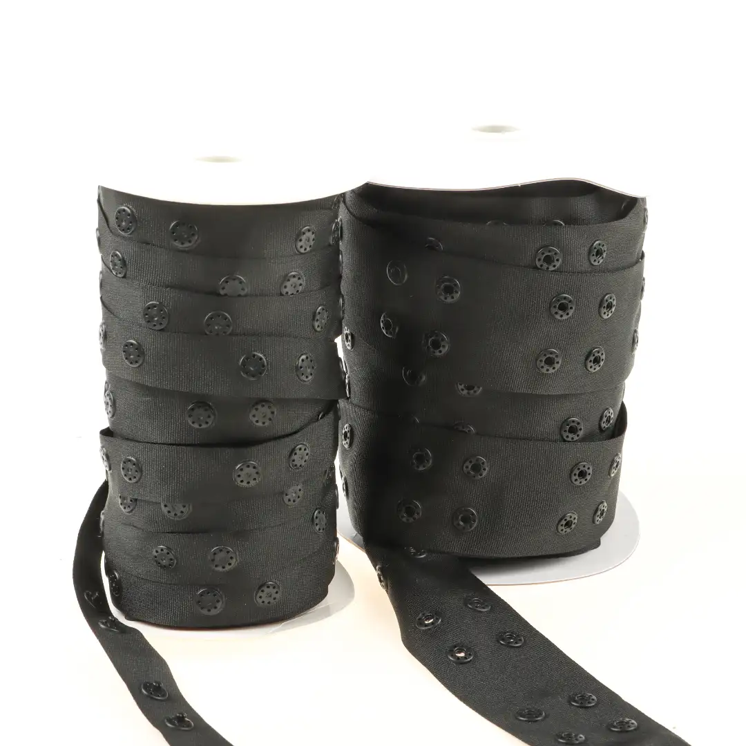 Black  Polyester Elastic / Tape for Jump suit buy garments accessories in bulk from China wholesaler at wholesale price free worldwide shipping Alibaba