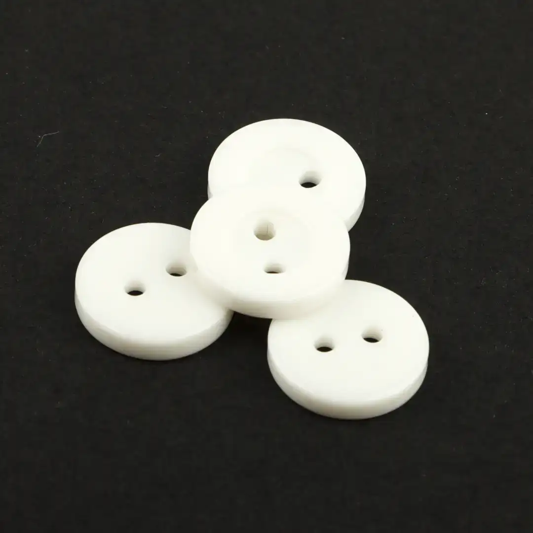 White 2 holes Plastic Button for Shirt,Pants,Denim Jacket,Suit Trouser,Jackets,Blazer,T-Shirt,Polo Shirt,Tank Top,Blouse buy garments accessories in bulk from China wholesaler at wholesale price free worldwide shipping Alibaba