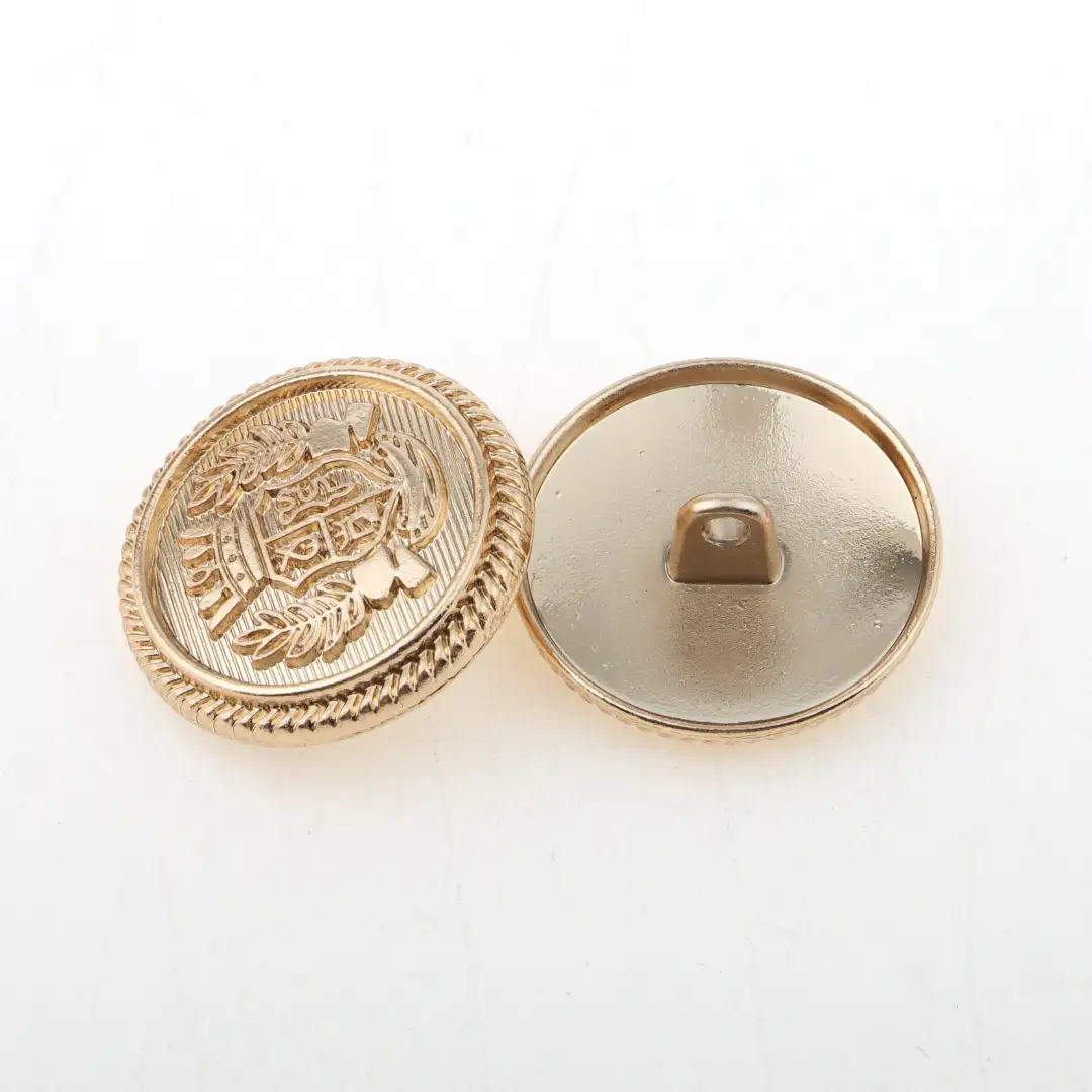 Gold 1 holes Metal Button for Overcoat buy garments accessories in bulk from China wholesaler at wholesale price free worldwide shipping Alibaba