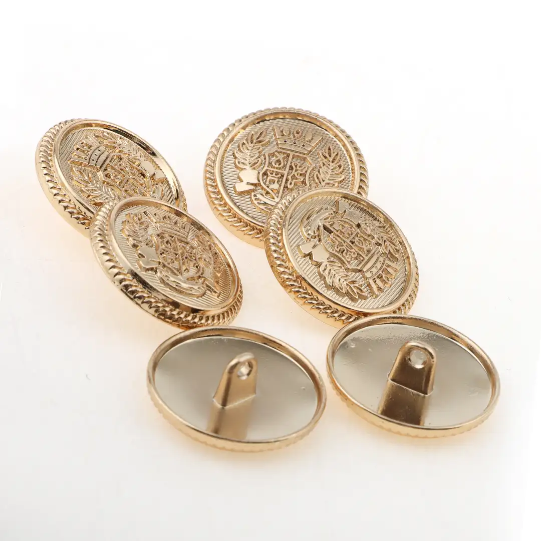 Gold 1 holes Metal Button for Overcoat buy garments accessories in bulk from China wholesaler at wholesale price free worldwide shipping Alibaba