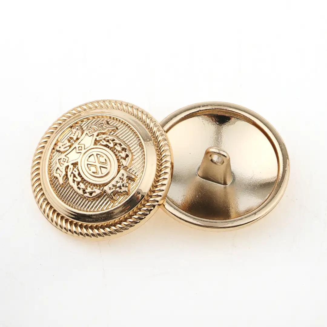 Gold 1 holes Metal Button for Overcoat buy garments accessories in bulk from China wholesaler at wholesale price free worldwide shipping Alibaba