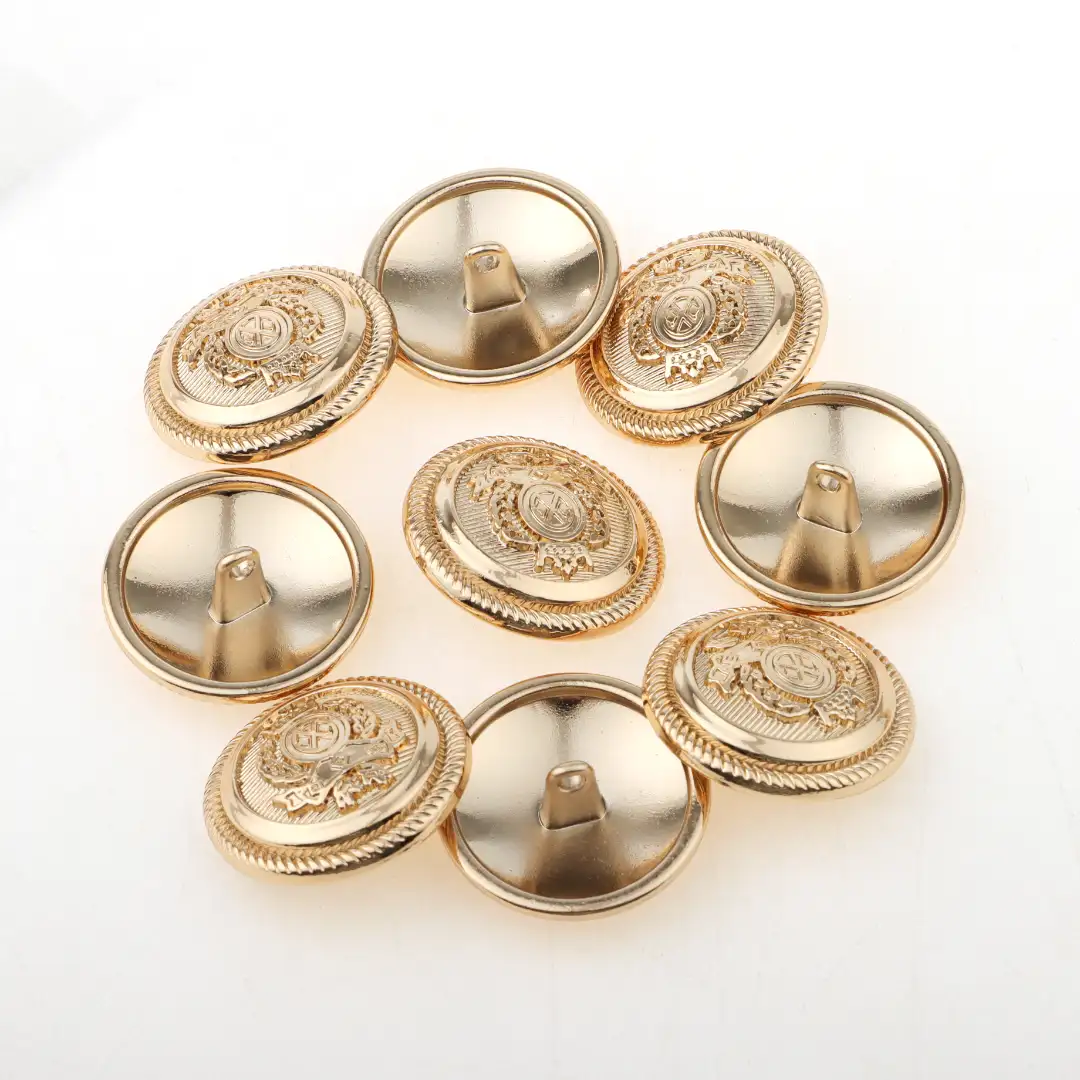 Gold 1 holes Metal Button for Overcoat buy garments accessories in bulk from China wholesaler at wholesale price free worldwide shipping Alibaba