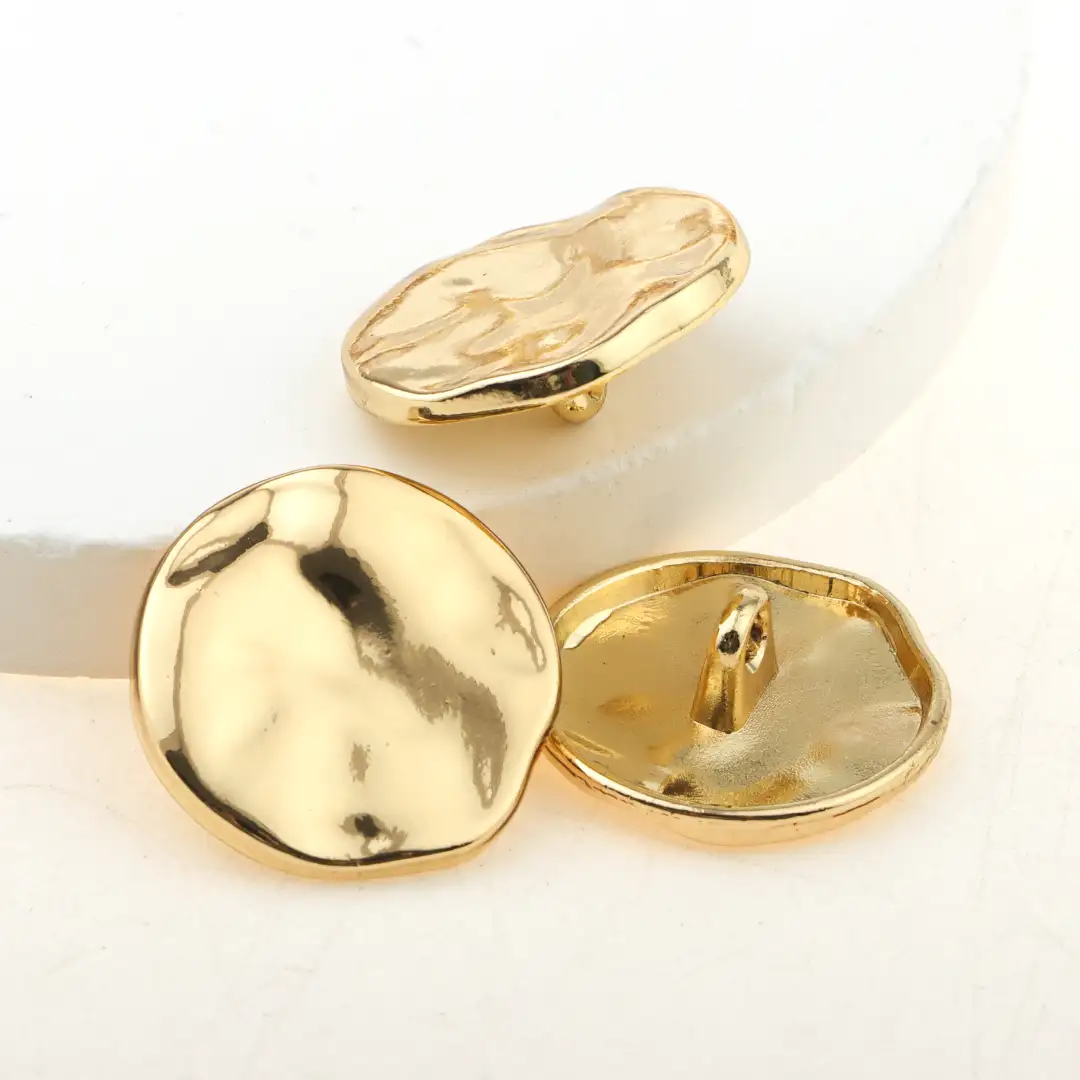 Gold 1 holes Metal Button for Overcoat buy garments accessories in bulk from China wholesaler at wholesale price free worldwide shipping Alibaba