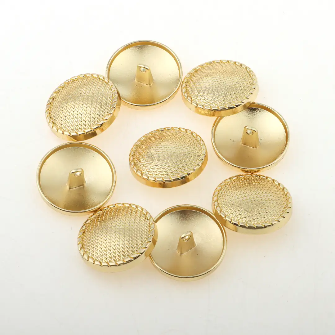 Gold 1 holes Metal Button for Overcoat buy garments accessories in bulk from China wholesaler at wholesale price free worldwide shipping Alibaba