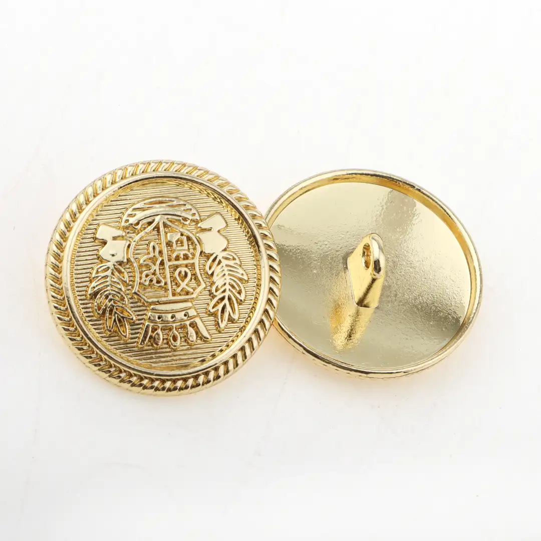 Gold 1 holes Metal Button for Overcoat buy garments accessories in bulk from China wholesaler at wholesale price free worldwide shipping Alibaba