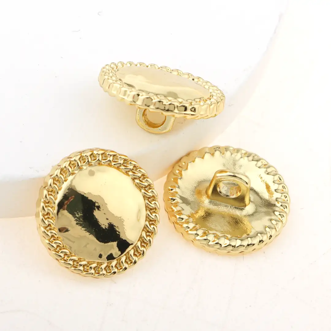 Gold 1 holes Metal Button for Overcoat buy garments accessories in bulk from China wholesaler at wholesale price free worldwide shipping Alibaba