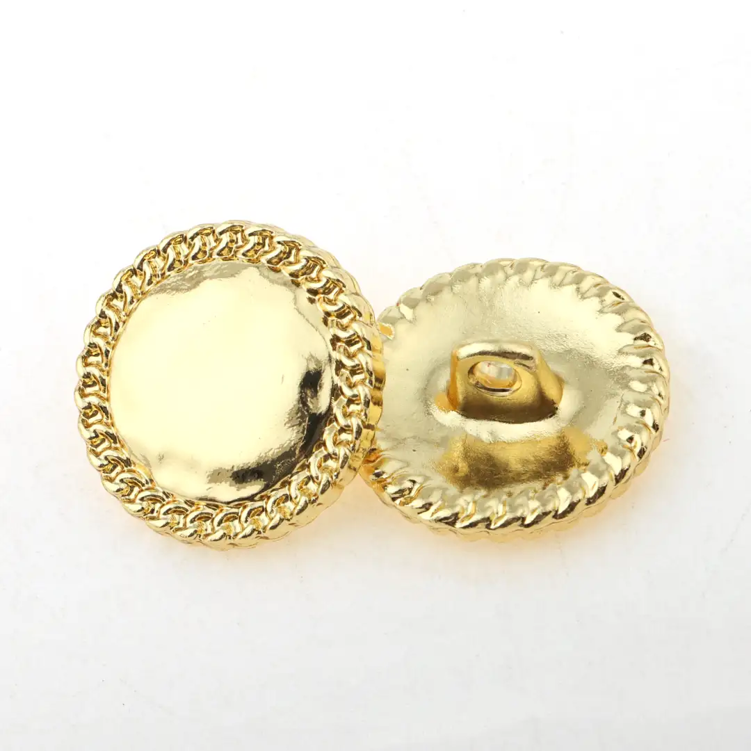 Gold 1 holes Metal Button for Overcoat buy garments accessories in bulk from China wholesaler at wholesale price free worldwide shipping Alibaba