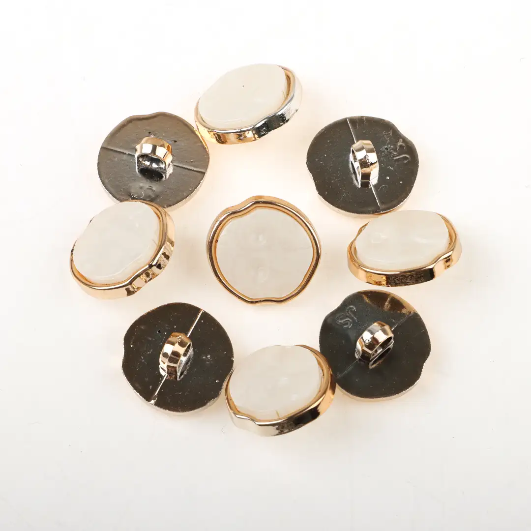 Light Gold 1 holes Plastic Button for Overcoat buy garments accessories in bulk from China wholesaler at wholesale price free worldwide shipping Alibaba