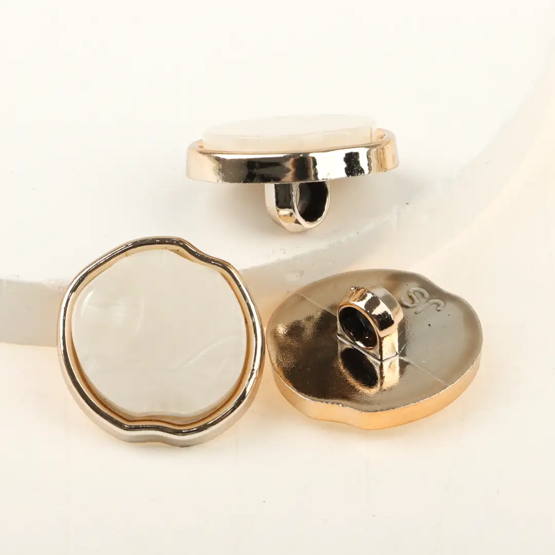 Light Gold 1 holes Plastic Button for Overcoat buy garments accessories in bulk from China wholesaler at wholesale price free worldwide shipping Alibaba