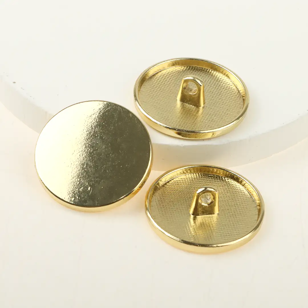 Gold 1 holes Metal Button for Overcoat buy garments accessories in bulk from China wholesaler at wholesale price free worldwide shipping Alibaba