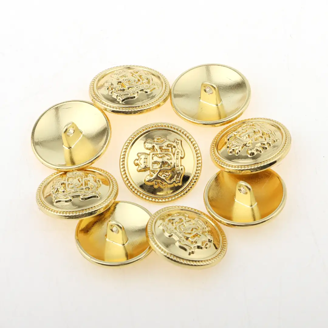 Gold 1 holes Metal Button for Overcoat buy garments accessories in bulk from China wholesaler at wholesale price free worldwide shipping Alibaba