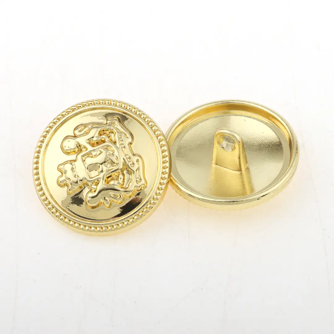 Gold 1 holes Metal Button for Overcoat buy garments accessories in bulk from China wholesaler at wholesale price free worldwide shipping Alibaba