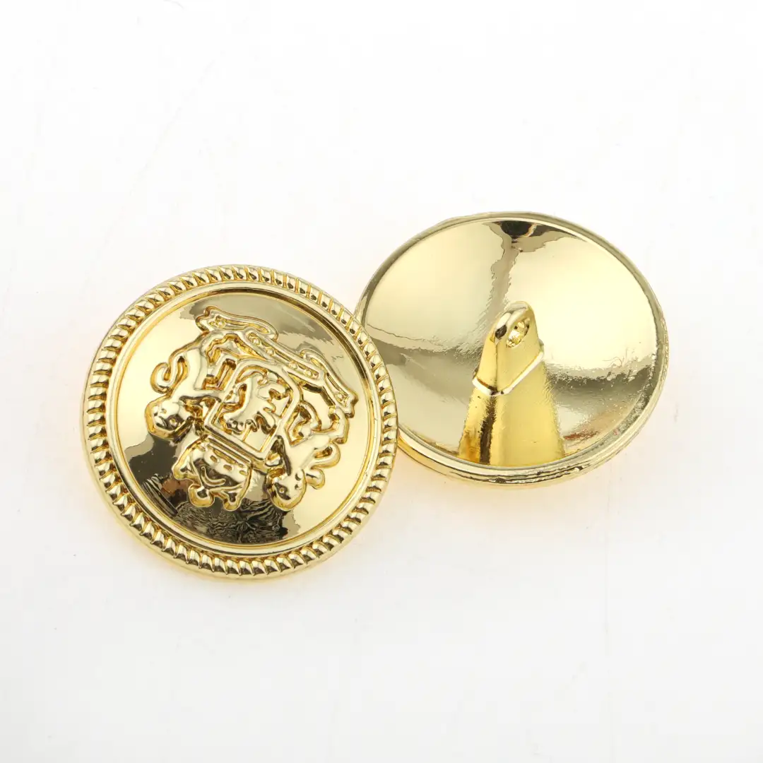 Gold 1 holes Metal Button for Overcoat buy garments accessories in bulk from China wholesaler at wholesale price free worldwide shipping Alibaba