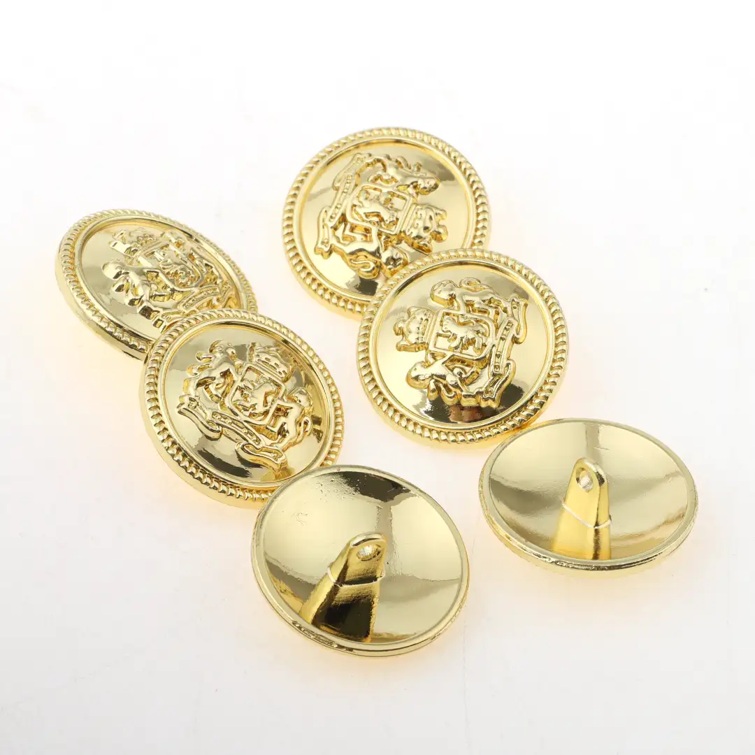 Gold 1 holes Metal Button for Overcoat buy garments accessories in bulk from China wholesaler at wholesale price free worldwide shipping Alibaba
