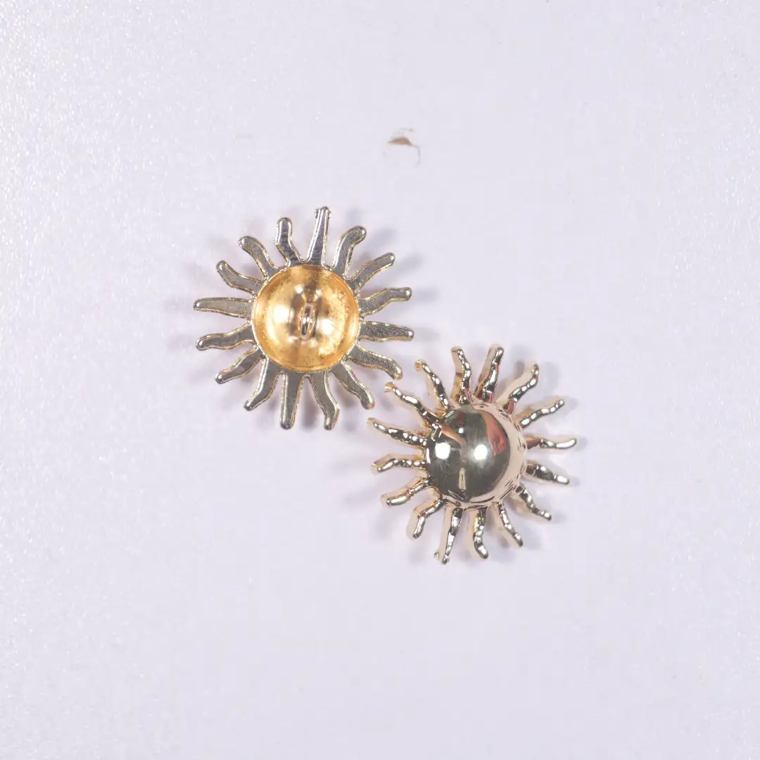 golden 1 holes Metal Button for Blouse buy garments accessories in bulk from China wholesaler at wholesale price free worldwide shipping Alibaba