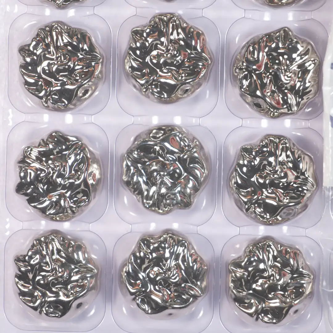 grey 1 holes Metal Button for Blouse buy garments accessories in bulk from China wholesaler at wholesale price free worldwide shipping Alibaba