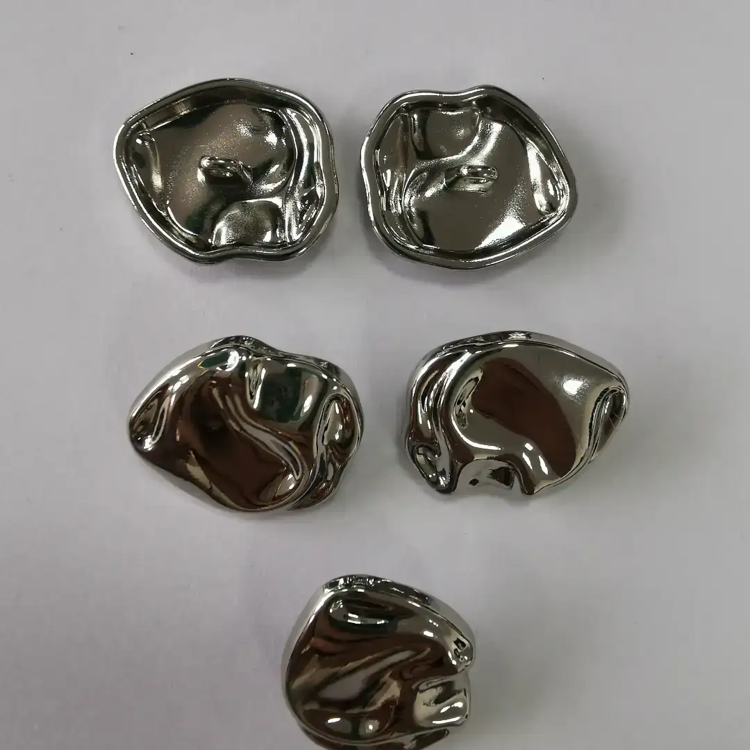 Silver-white 1 holes Metal Button for Trench Coat buy garments accessories in bulk from China wholesaler at wholesale price free worldwide shipping Alibaba
