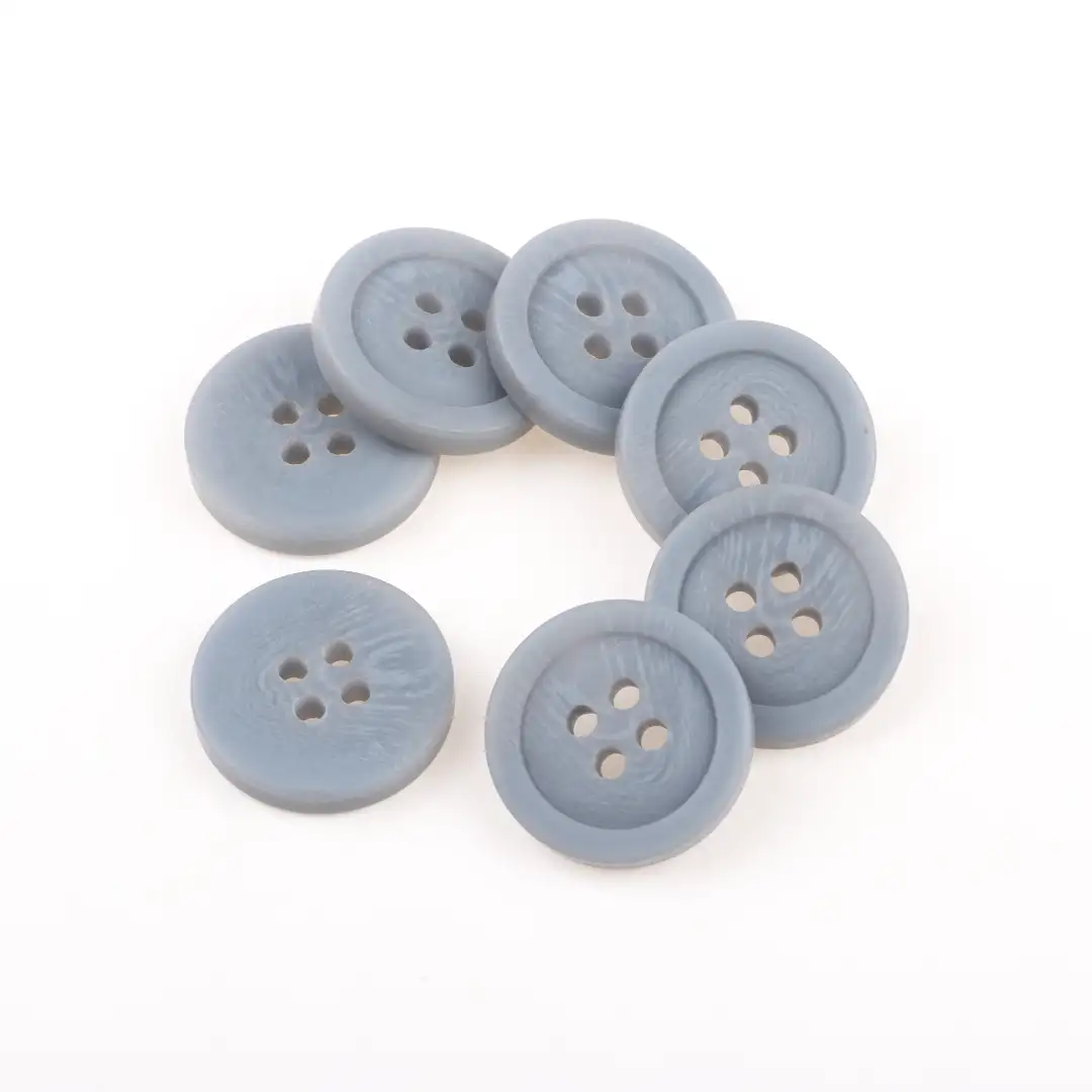 Gray 4 holes Resin Button for Jackets buy garments accessories in bulk from China wholesaler at wholesale price free worldwide shipping Alibaba