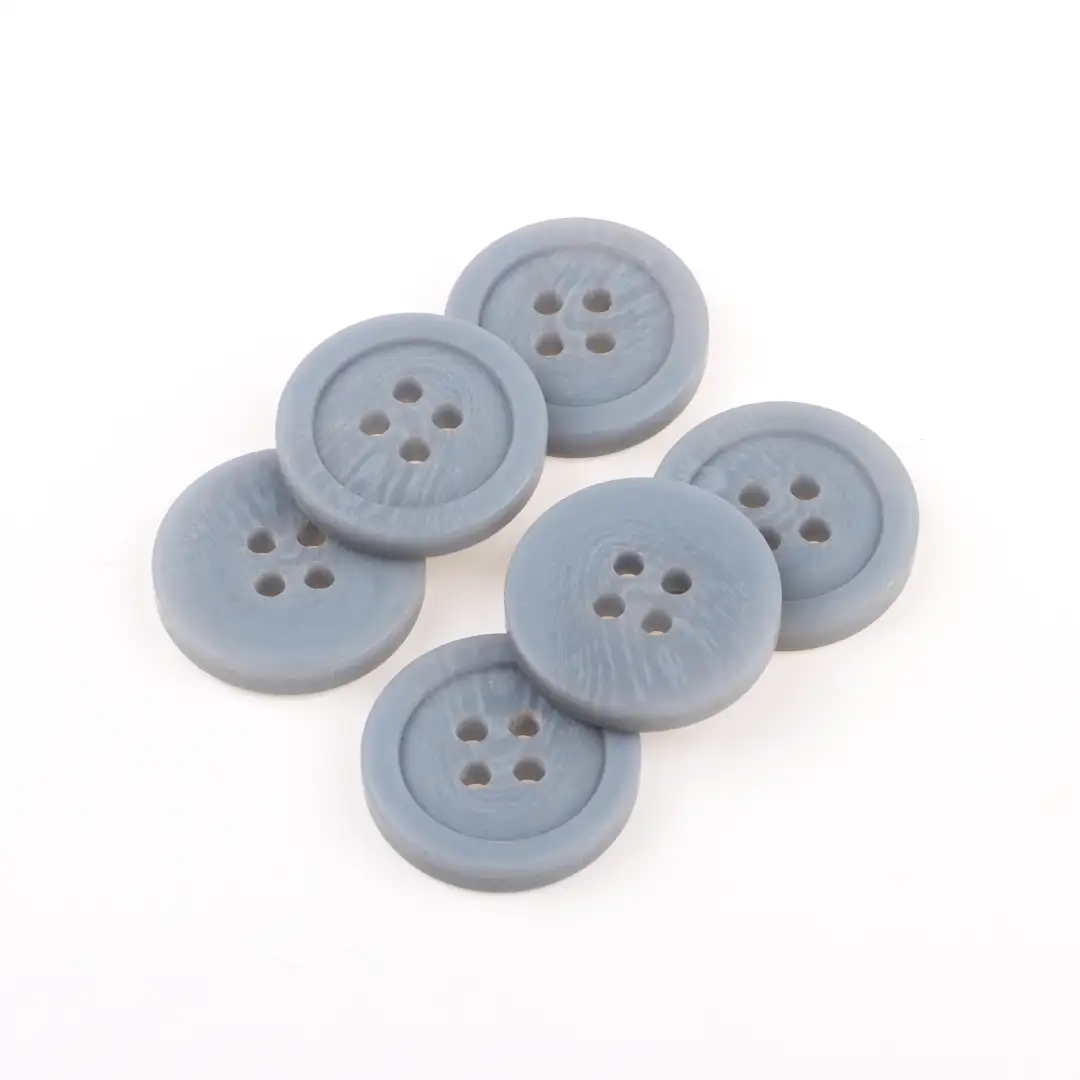Gray 4 holes Resin Button for Jackets buy garments accessories in bulk from China wholesaler at wholesale price free worldwide shipping Alibaba