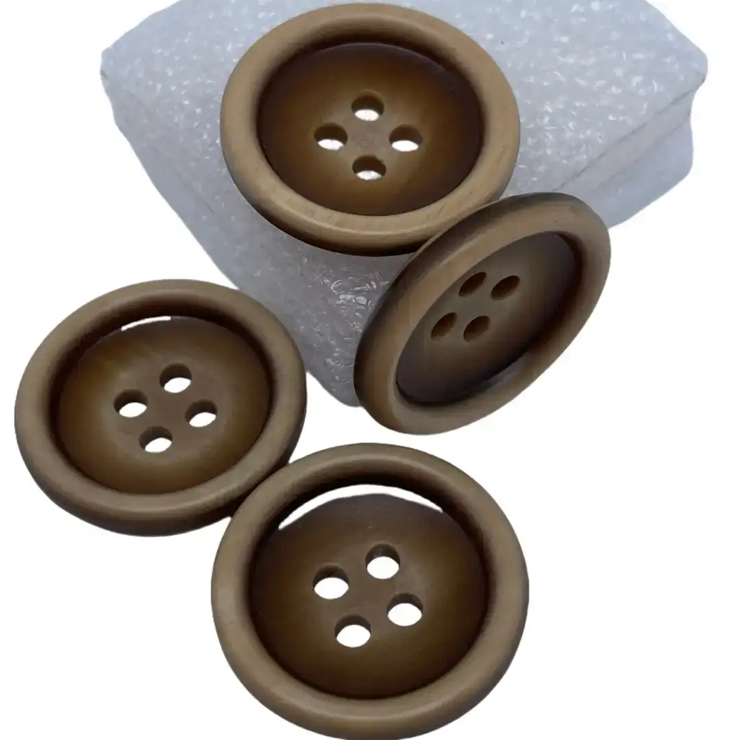 Brown 4 holes Resin Button for Shirt,Pants,Denim Jacket,Suit Trouser,Jackets,Blazer buy garments accessories in bulk from China wholesaler at wholesale price free worldwide shipping Alibaba