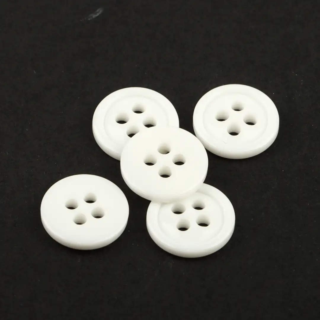White 4 holes Resin Button for Shirt,Pants,Denim Jacket,Jackets,Shorts,Jogger,Uniform,Ladies Vest (Sweater) buy garments accessories in bulk from China wholesaler at wholesale price free worldwide shipping Alibaba