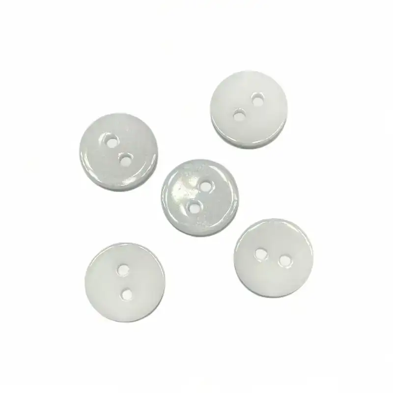 White 2 holes Resin Button for Shirt,Pants,Denim Jacket,Suit Trouser,Jackets,Blazer,T-Shirt,Polo Shirt,Tank Top buy garments accessories in bulk from China wholesaler at wholesale price free worldwide shipping Alibaba