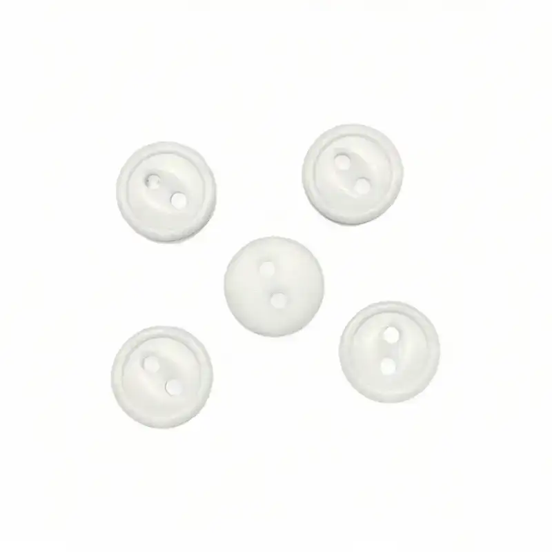 White 2 holes Resin Button for Shirt,Pants,Denim Jacket,Suit Trouser,Jackets,Blazer,T-Shirt,Polo Shirt,Tank Top,Blouse buy garments accessories in bulk from China wholesaler at wholesale price free worldwide shipping Alibaba