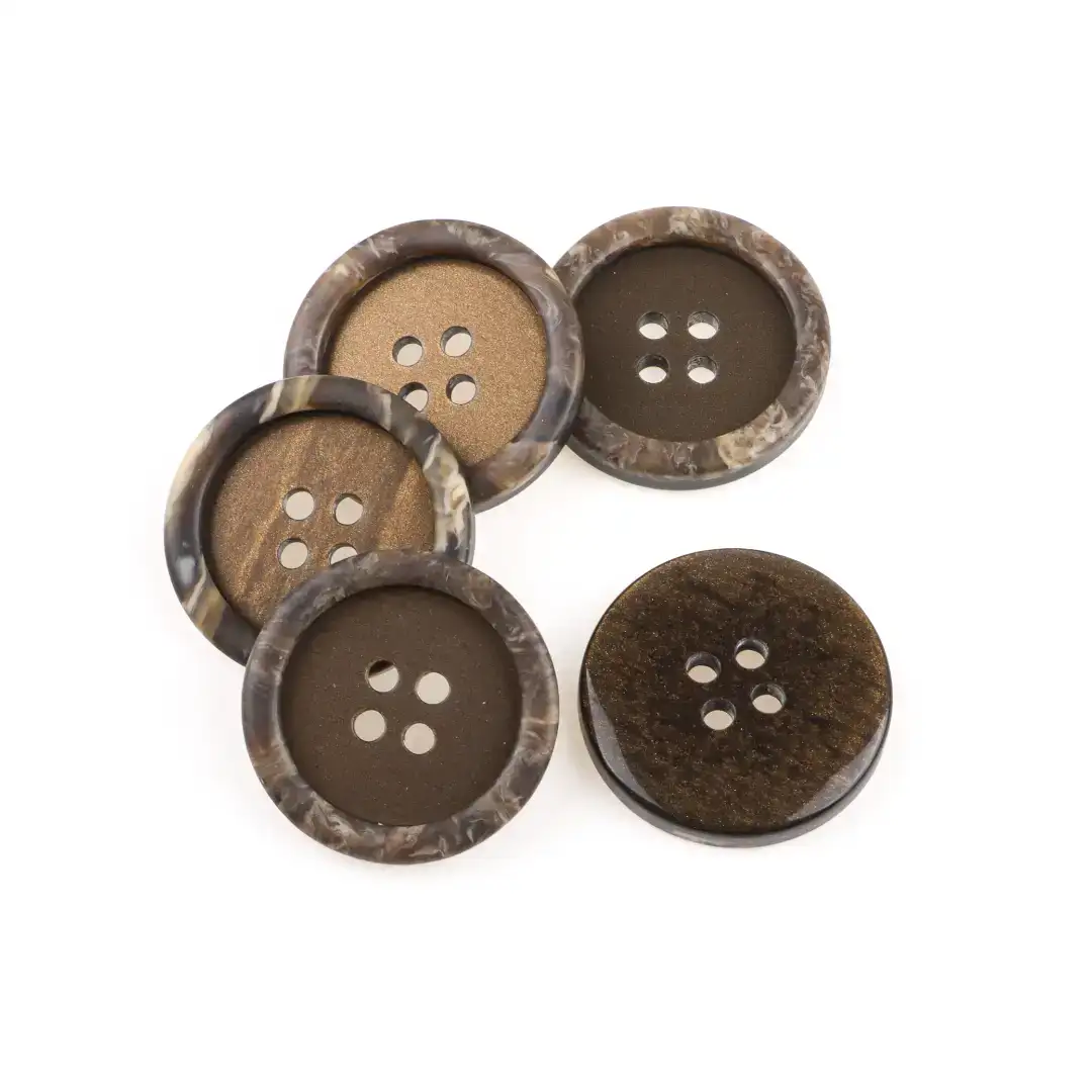 Brown 4 holes Resin Button for Jackets,Overcoat buy garments accessories in bulk from China wholesaler at wholesale price free worldwide shipping Alibaba