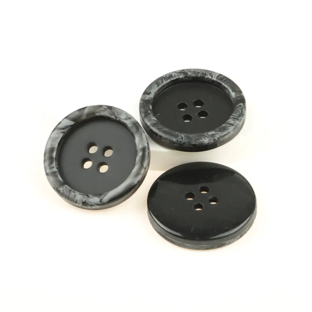 Black 4 holes Resin Button for Shirt,Overcoat buy garments accessories in bulk from China wholesaler at wholesale price free worldwide shipping Alibaba