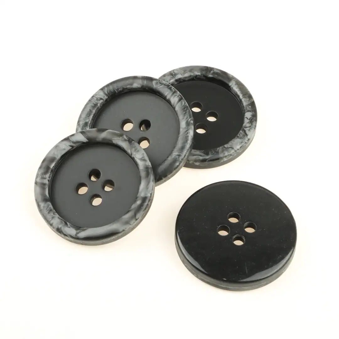 Black 4 holes Resin Button for Shirt,Overcoat buy garments accessories in bulk from China wholesaler at wholesale price free worldwide shipping Alibaba