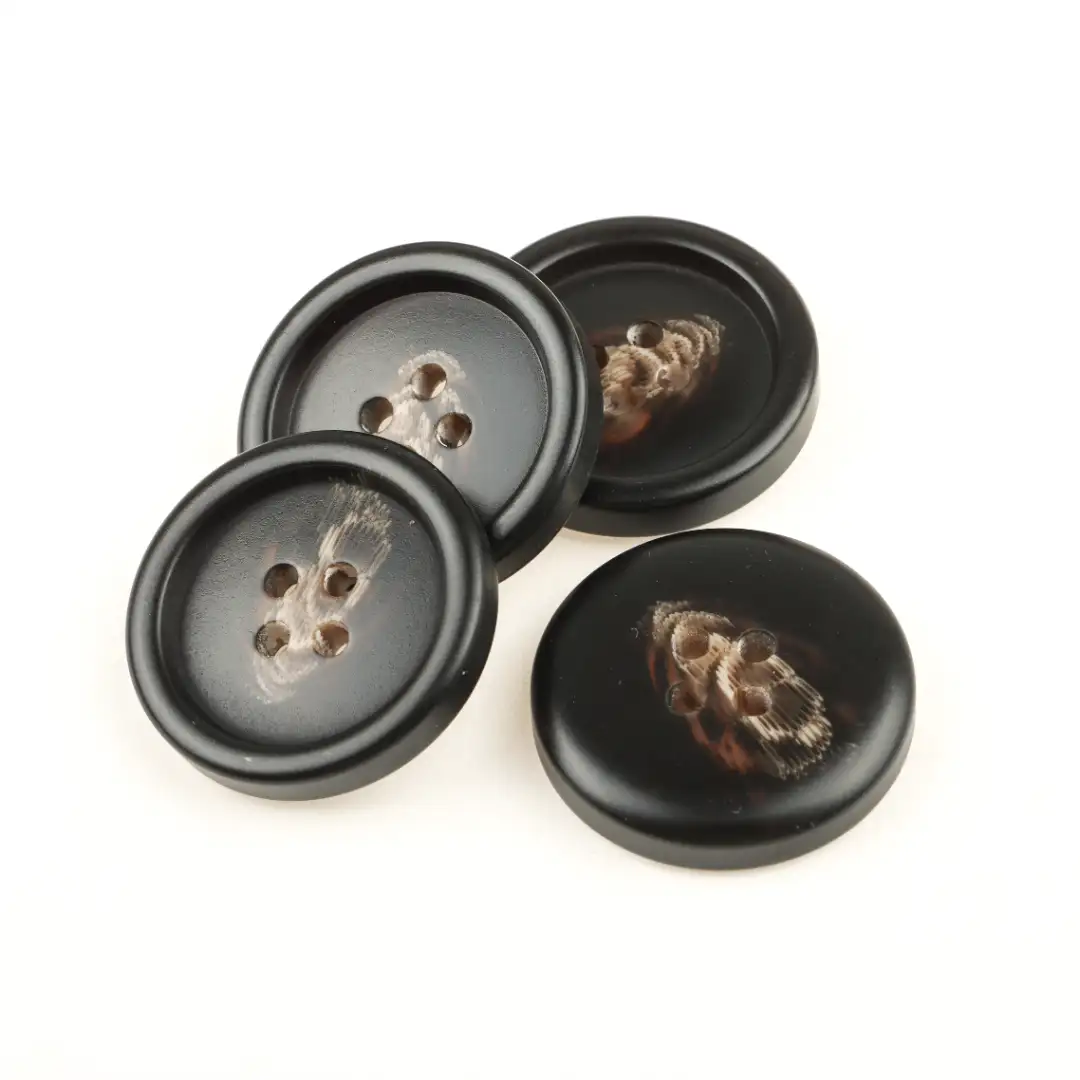 Black 4 holes Resin Button for Shirt,Overcoat buy garments accessories in bulk from China wholesaler at wholesale price free worldwide shipping Alibaba