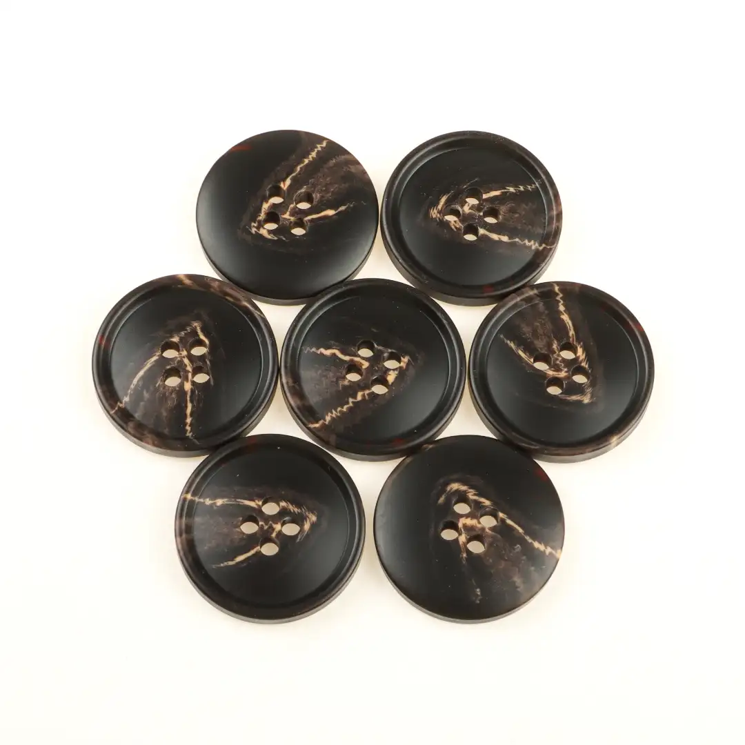 Black 4 holes Resin Button for Shirt,Overcoat buy garments accessories in bulk from China wholesaler at wholesale price free worldwide shipping Alibaba