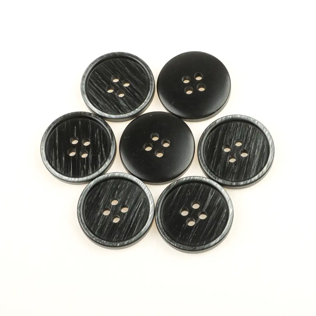 Black 4 holes Resin Button for Shirt,Overcoat buy garments accessories in bulk from China wholesaler at wholesale price free worldwide shipping Alibaba