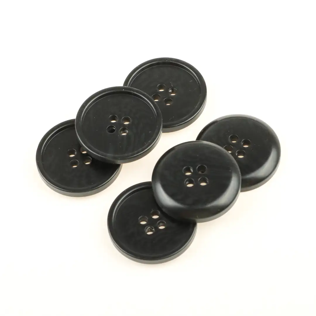 Black 4 holes Resin Button for Shirt,Overcoat buy garments accessories in bulk from China wholesaler at wholesale price free worldwide shipping Alibaba