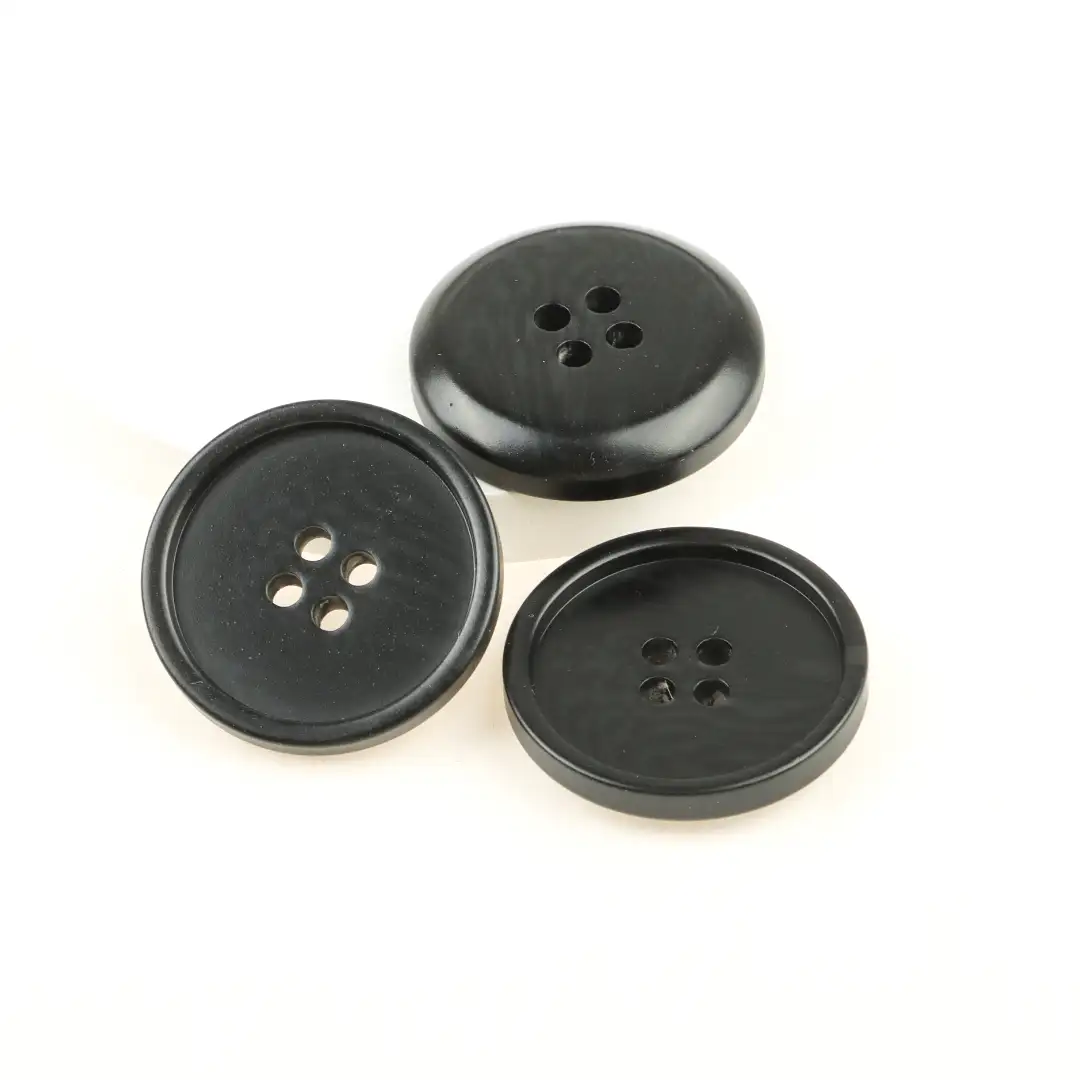 Black 4 holes Resin Button for Shirt,Overcoat buy garments accessories in bulk from China wholesaler at wholesale price free worldwide shipping Alibaba