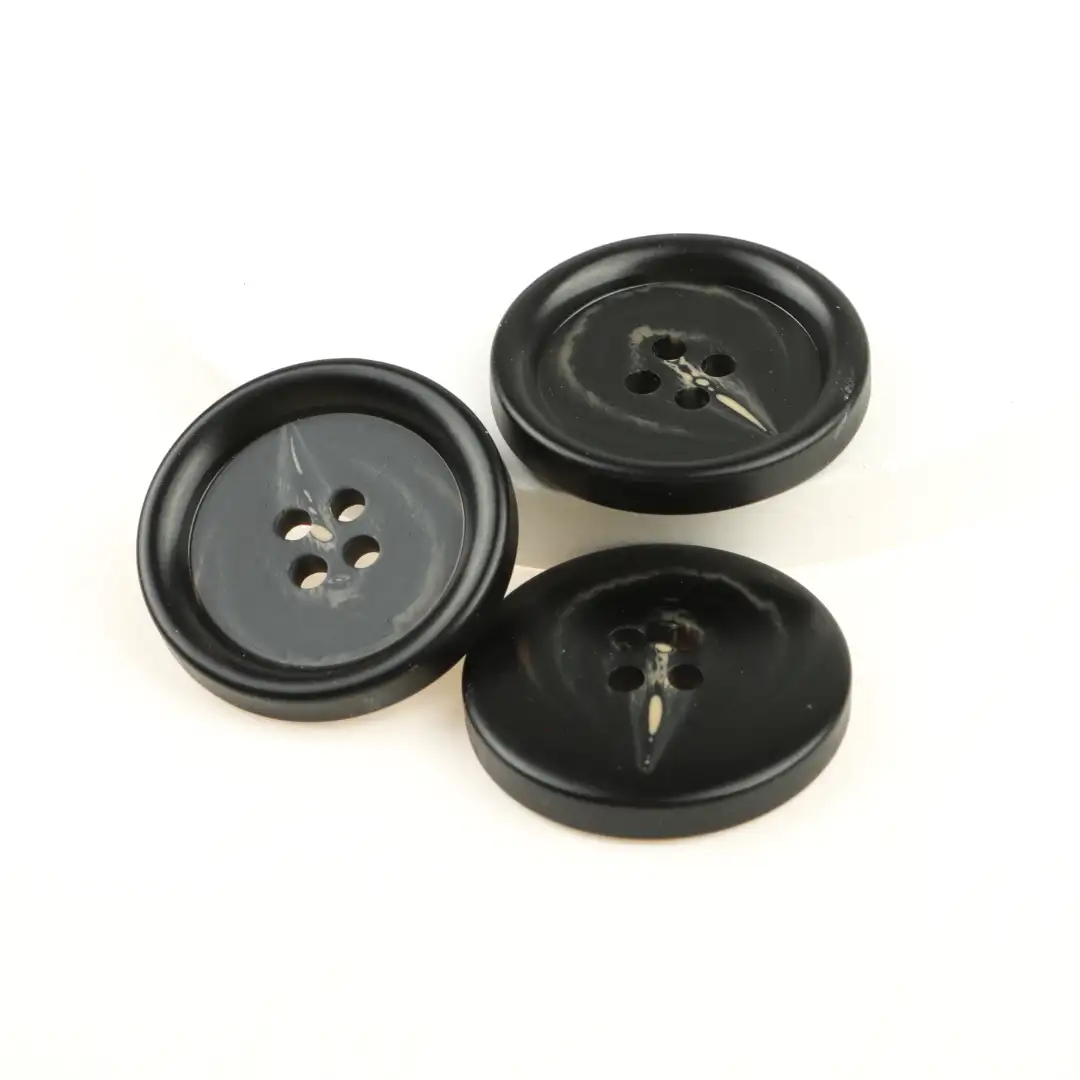 Black 4 holes Resin Button for Shirt,Overcoat buy garments accessories in bulk from China wholesaler at wholesale price free worldwide shipping Alibaba