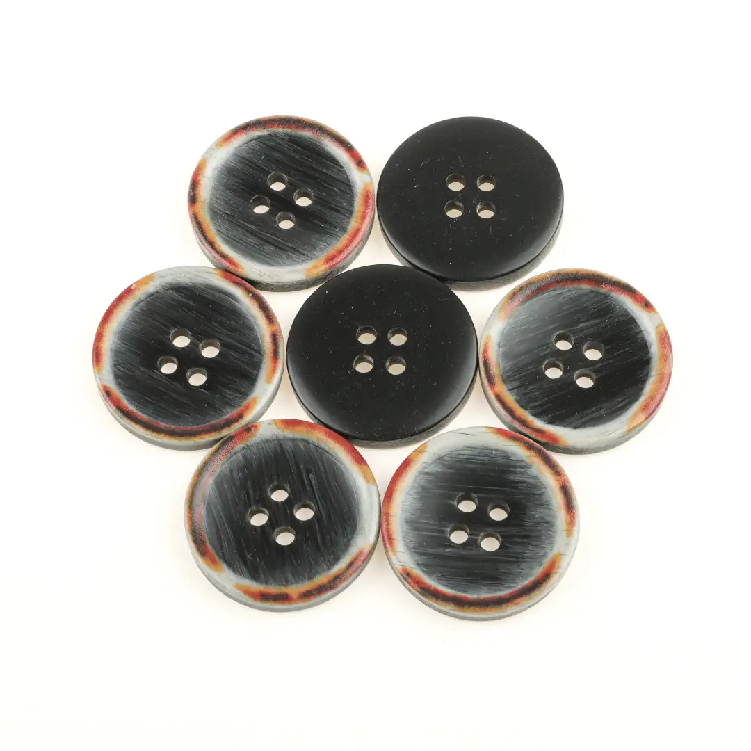 Black 4 holes Resin Button for Shirt,Overcoat buy garments accessories in bulk from China wholesaler at wholesale price free worldwide shipping Alibaba